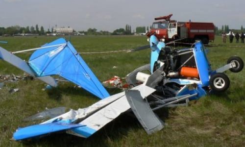 В Свердловской области ошибка пилота привела к крушению мотодельтаплана
