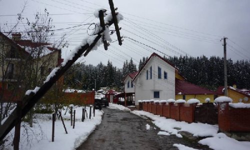 На юге Сахалина прошел снежный циклон, нарушено электроснабжение
