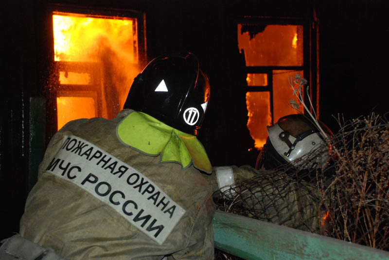 Пожар в жилом доме в Красноярском крае