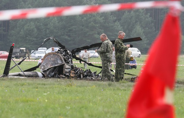 В Белоруссии разбился вертолет, в котором были журналисты