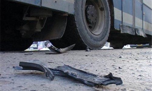 Mitsubishi Pajero врезался в автобус два человека погибли