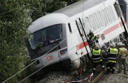 На севере Германии поезд сошел с рельсов из-за столкновения со стадом скота