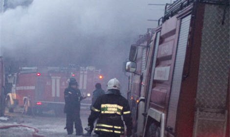 На юго-востоке Москвы горит ресторан
