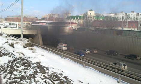 На Третьем транспортном кольце в Москве пожар в тоннеле
