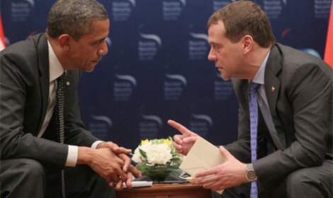 Дмитрий Медведев и Барак Обама встретились в одиннадцатый и последний раз как президенты двух стран