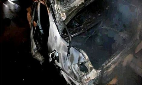 На МКАД сгорели три автомобиля