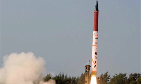 Индия успешно произвела запуск баллистической ракеты «Агни-5»