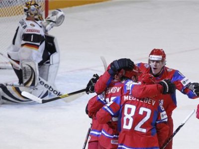 Сборная России по хоккею одержала победу над сборной Германии