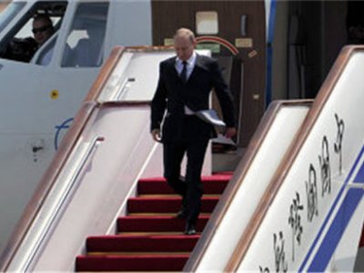 Владимир Путин прибыл в Китай с двухдневным государственным визитом