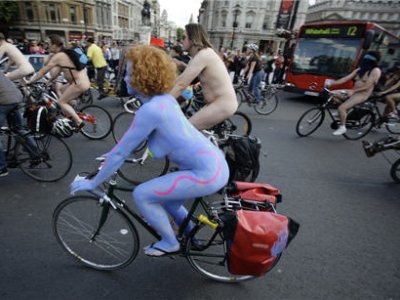 Ежегодный пробег голых велосипедистов состоится в Лондоне
