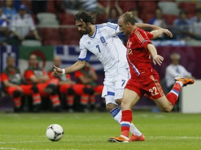 Сборная России вылетела с Евро-2012, проиграв Греции
