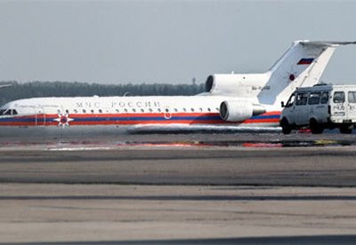 Самолет МЧС РФ с 14 россиянами, пострадавшими в автокатастрофе вылетел в Москву из Украины