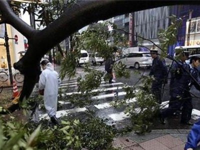На Гонконг обрушился мощный тихоокеанский тайфун «Висенте»